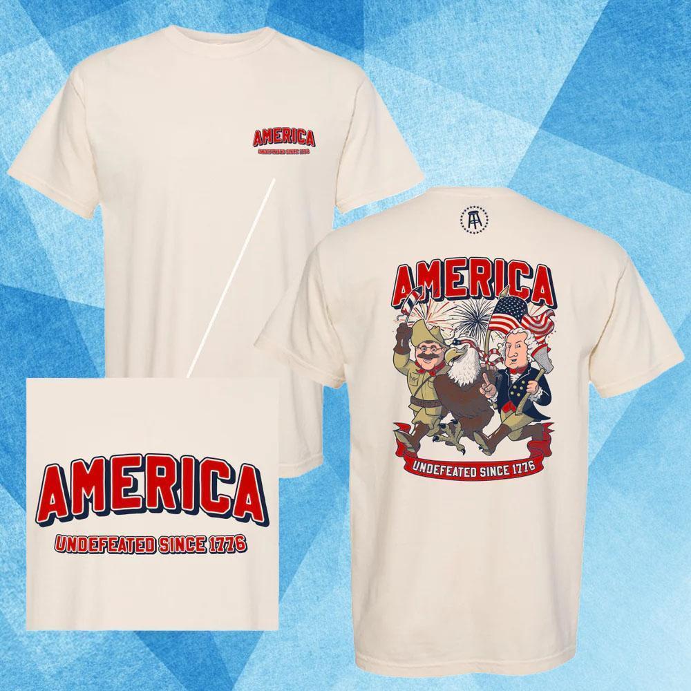 Barstool Sports Undefeated Since 1776 Tshirt 2 Sided
